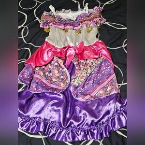 Colorful Girls Gypsy Dress / Costume with Pink and Purple Accents